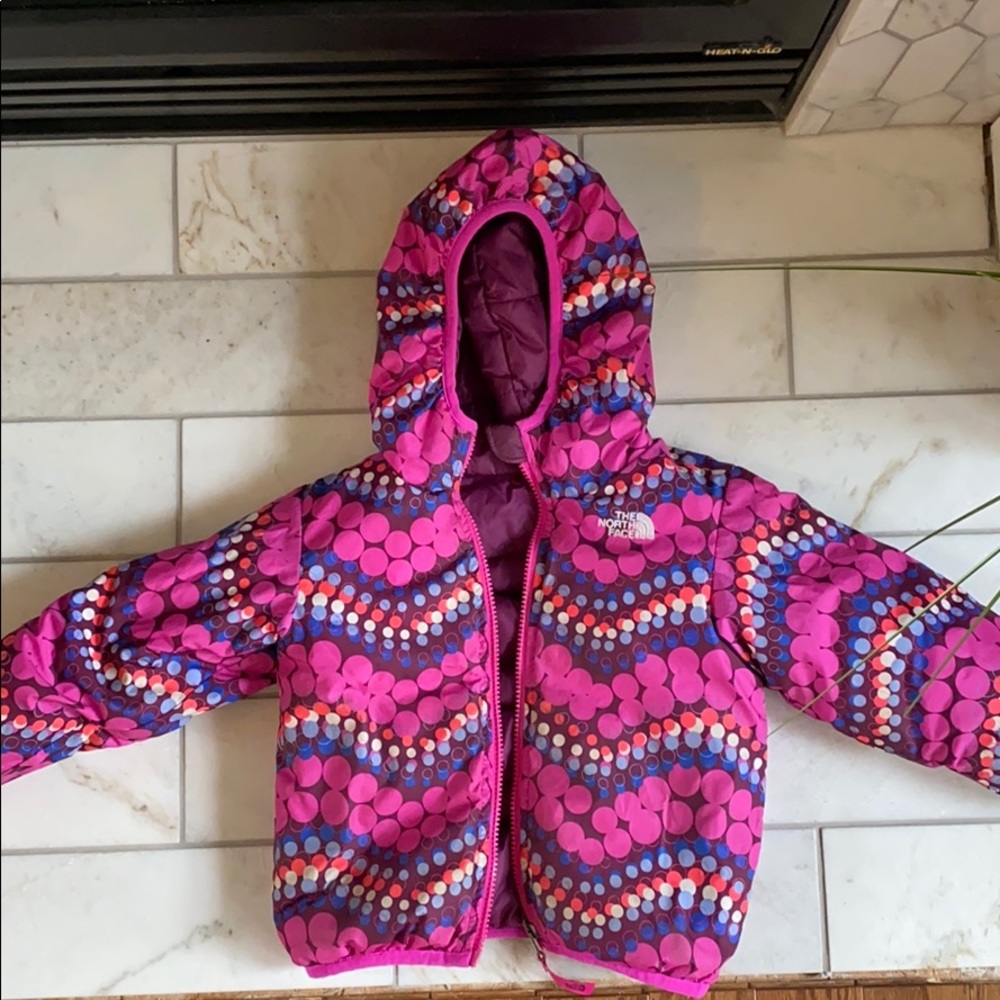 North Face 3T girls down coat.